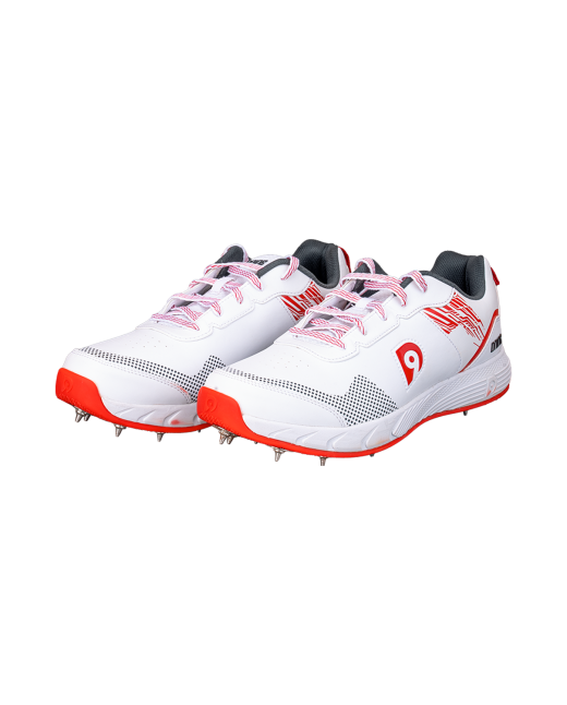 Cannon Batting Spikes (White & Red Without Strap)