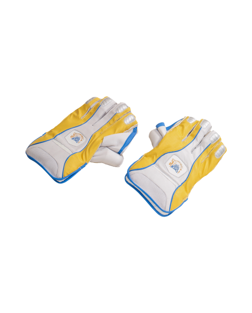WICKET KEEPING GLOVES-GOLD 